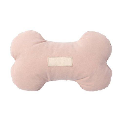 Fuzzyard Life Corduroy and Cotton Plush Bone Dog Toy for All Breed Sizes (Small, Soft Blush)