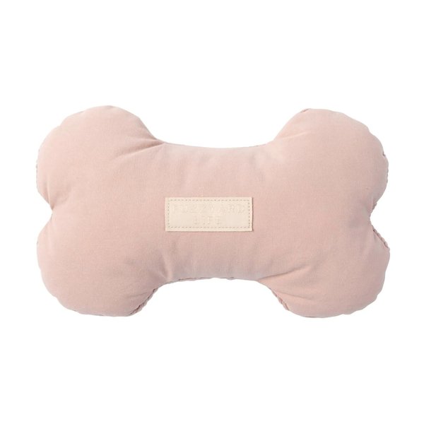 Fuzzyard Life Corduroy and Cotton Plush Bone Dog Toy for All Breed Sizes (Small, Soft Blush)
