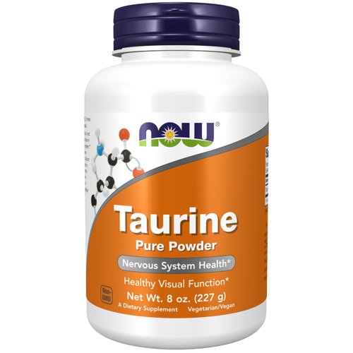 NOW Foods Supplements, Taurine Pure Powder, Nervous System Health*, Amino Acid, 8-Ounce