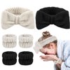 ACO-UINT 6Pcs Spa Headbands and Wrist Washbands Set, Headbands for Washing Face Towel Wristbands Make Up Headbands, Skincare Headbands Absorbent Wrist Sweatband (Black and Khaki)