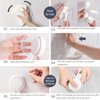 TAILI Double Layer Soap Dish Suction Cup Soap Holder, Strong Sponge Holder for Shower, Bathroom, Tub and Kitchen Sink, Drill-Free, Removable