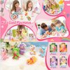 TISDEN 4 Inch Mini Baby Dolls 6pcs Set Realistic Baby Dolls Toys with Cute Handmade Doll Clothes for Suitability Kids 3 and up (Sleepwear)