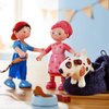 HABA Little Friends Matze - 4" Boy Dollhouse Toy Figure with Blue Overalls and Red Cap
