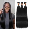 Lolatemi Straight Bundles Human Hair 18 20 22 Inch 3 Bundles 100% Unprocessed Brazilian Virgin Human Hair Bundles Straight Weave Bundles Natural Color