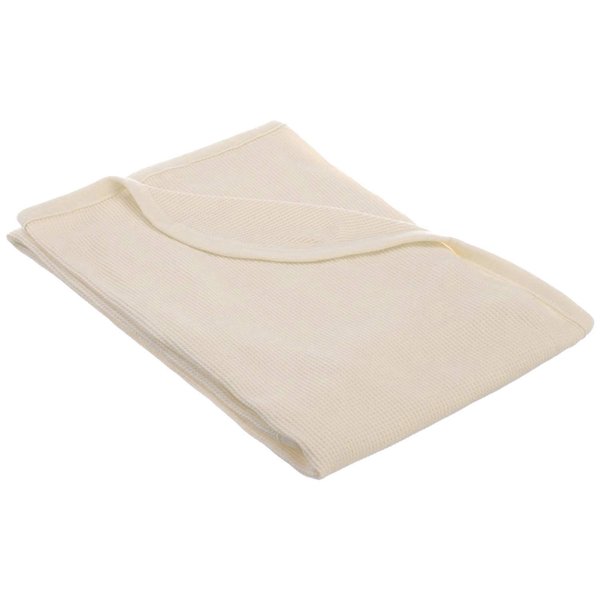 TL Care 100% Cotton Thermal Waffle Swaddle Blanket, Soft, Breathable & Stretchy, Cream, 30" x 40" for Boys and Girls, Perfect for Swaddling, Travel and Gifting