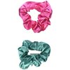 amscan Scrunchies Hair Tie, Pink/Green, 5.6" x 4", 1 Set
