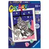 Ravensburger Sleepy Kitties Paint by Numbers Kit for Kids - 20213 - Painting Arts and Crafts for Ages 11 and Up