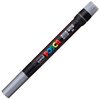 Posca Acrylic Paint Marker, Brush, Silver