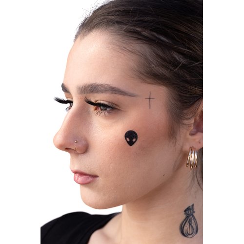 Thug Ink Temporary Tattoos - Volume III - 8 Temporary Tattoos ~ Face Tattoos ~ Money Bag, Compass...