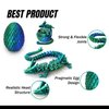 Generic 3D Printed Dragon in Egg, Full Articulated Dragon Crystal Dragon with Dragon Egg, Home Office Decor Executive Desk Toys, Adults Fidget Toys for Autism/ADHD, 12 Inches (Laser Green)