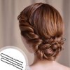 U Shaped Hair Pins for Buns, 100 PCS 2.8" Hair Pins for Women Hair Styling with Thick Hair
