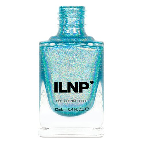 ILNP Aria - Sky Blue Ultra Holographic Nail Polish, Chip Resistant Manicure, Non-Toxic Nail Lacquer, Vegan, Cruelty Free, 12ml