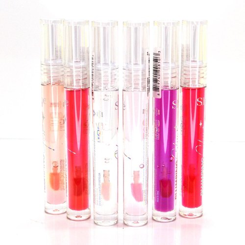 Ruha Apparel 6 Full Set of Plumping High Shine Lip Gloss Oil Lipglosses & Carrying Bag