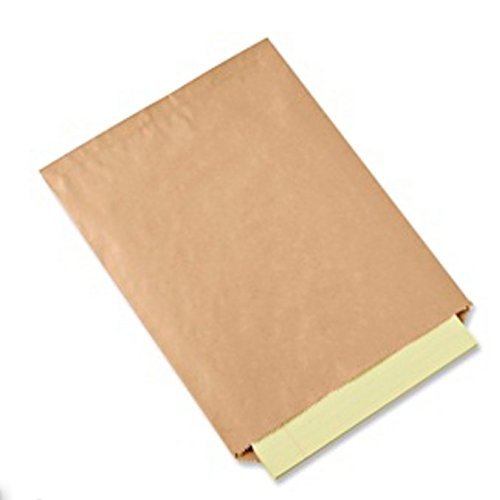 A1BakerySupplies® Kraft Paper Bags Flat Merchandise Bags Pack of 100(10 X 13 Inches)
