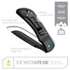 OUTDOOR EDGE 3.5" RazorLite EDC Knife. Pocket Knife with Replaceable Blades and Clip. The Perfect Hunting Knife for Skinning Deer. Gray with 6 Blades