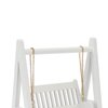 Rengu Miniature Swing White Dollhouse Miniature Porch Swing Exquisite Thickness