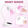 Makartt UV Nail Lamp: Mini UV Light for Gel Nails Polish Luminoza 10W Rechargeable LED Nail Light Nail Dryer with 4 Timers & Auto Sensor, Fast Curing Goosenecks UV Lamp for Home Nail DIY Manicure