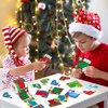 ANGOLIO 300PCS Christmas Stockings Scene Roll Make Your Own Christmas Stockings Stickers Craft Mix and Match DIY Sticker for Xmas Hoilday Party Favors Kid Sticker Game Classroom Reward Supply