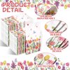 Yeaqee 200 Pcs Spring Napkins Tulip Paper Guest Towels 2 Ply Decorative Floral Napkins Disposable Bathroom Napkins Disposable Hand Towel for Kitchen Spring Party Dinner