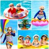GIFTINBOX Kids Sunglasses Bulk, 12 Pack Kids Sunglasses Party Favors, Neon Sunglasses with UV 400 Protection for Kids Boys and Girls, Pool Party Favors, Children's day Gift for Kids Age 3-6