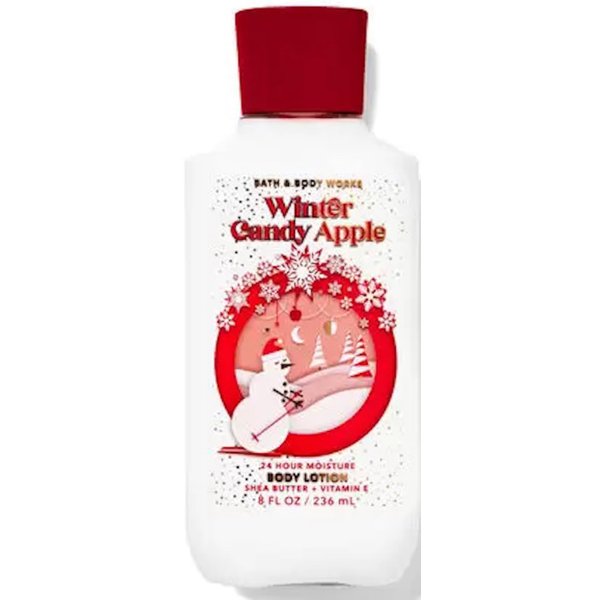 Bath and Body Works Super Smooth Body Lotion Sets Gift For Women 8 Oz (Winter Candy Apple)