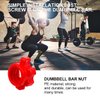 Kisangel 4Pcs Dumbbell Screw Nut Spinlock Collars Dumbbell Fixed Nut Barbell Collars Nut for Fitness Dumbbell Weight