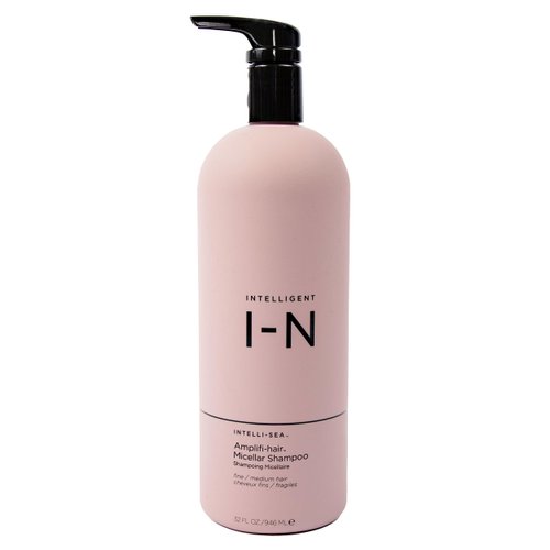 Intelligent Nutrients Amplifi-hair Micellar Shampoo, Plant-Powered Volumizing Shampoo for Fine Hair, Vegan Formula, 32 Oz
