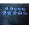 GiftWrap Etc. Small Double Sided Suction Cups - 20 mm, Set of 10, Clear, Christmas, for Glass Windows, Windshield, Tile, Kitchen, Bathroom Mirror, Shower Wall, Terrarium, Car Window, Office