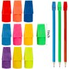 Nicunom 600 Pack Pencil Eraser Caps, 10 Colors Pencil Top Erasers Bulk, Kids Eraser Cap Pencil Eraser Toppers, School Supplies for Teachers Sudents Classroom Home and Office