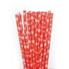 Weemium Christmas Paper Straws - Pack of 200 in 10 Designs - Biodegradable Christmas Straws for Drinking, Party & Crafts