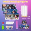 ZEROMX 3Packs Diamond Painting Kit with Night Light for Kids, Gem Art and Crafts Kits Toys for Kids Ages 6-8 8-12, Make Your Own Night Light,DIY Diamond Art Christmas Gift,Space,Ocean