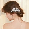 Women's Crystal Bride Sea Star with Pearl Wedding Hair Comb Hair Accessories Art Deco Bridal Side Combs Headpiece for Women, Brides Hair Accessories / Gift Box