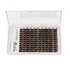 Dedila Brown Cluster DIY Eyelashes Extensions 120pcs Individual Wide Stem False Lashes Makeup False Eyelashes Tools (12mm)