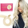 WENNALIFE I Tip Hair Extensions Human Hair, 50g 100s 16 Inch Platinum Blonde Remy Itip Human Hair Extensions Invisible Itips Straight I Tips Fusion Extensions Real Human Hair