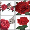 BronaGrand 12 Pieces 6 Pairs Embroidered Patches Various Rose Flower Sew on Patch for DIY Art Craft,Clothings,Jeans