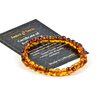 Baltic Amber Bracelet for Adults Made on Elastic Band- Natural Amber from Baltic Region, Genuine Baltic Amber (Cognac, 7.5 inch)