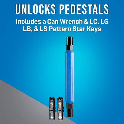 Jonard Tools SSK-876 Star Key Can Wrench Kit, LC, LG, LB, & LS Patterns