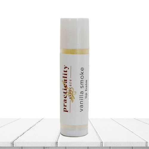 Practicality Vanilla Smoke Lip Balm | Grass Fed Beef Tallow for Sensitive & Dry Lips | 4 FL OZ | 1 Pc