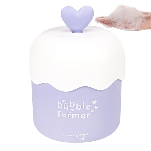 Biiange Face Cleanser Bubbler Foam, Bubble Maker for Face Wash, Bubble Foamer Device, Gentle Deep Cleanser Foam, Maker Face Foaming Maker Foam for Cleaning (1, Purple)