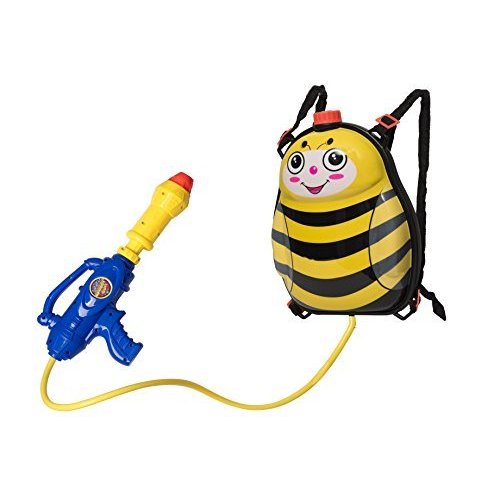 Toyrifik Water Gun Backpack Squirt Gun Water Blaster for kids -Water Shooter with Tank Bumble Bee Toys for Kids- Summer Outdoor Toys for Pool Beach Water Toys for Kids