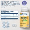SOLARAY Reacta-C with Vitamin C 500mg - 200mg Bioflavonoid Concentrate, Immune Defense Vitamins - Patented 24 Hour Immune Support Supplement - Vegan - 60 Capsules, 60 Servings