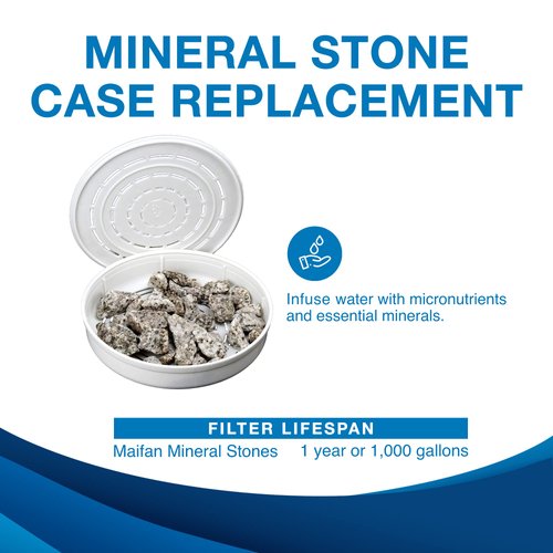 Zen Water - Maifan Mineral Stones Case Replacement Exclusively for Zen Water Filter System, Portable Water Purification System Essential