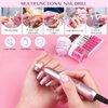 SAVILAND Acrylic Nail Kit with Drill, 15g Clear/White/Pink Acrylic Powder and Liquid Set with Nail Drill Acrylic Nail Brush Nail Forms Dappen Dish, Easy to Use Acrylic Nail Supplies for Beginners