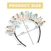 CIEHER 40th Birthday Crown 40 & Fabulous Birthday Headband, 40th Birthday Gifts for Women Friends, 40th Birthday Decorations for Women - Gold