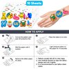 Generic 100 PCS Summer Pool Temporary Tattoos Birthday Party Decorations Favors Supplies Beach Balls Floats Swimming Pool Funny Items Decor Stickers For Girls Boys Gift School Prizes Rewards