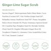 emerginC Scientific Organics Ginger-Lime Sugar Scrub - Exfoliating Body Scrub with Vitamin E + Moisturizing Shea Butter, Ginger Root Oil + Coconut Oil - Removes Dead Skin (8 oz)
