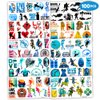 100PCS Cool Scuba Diving Temporary Tattoos Stickers Ocean Summer Beach Birthday Party Favors Decorations Supplies Decor Underwater Sports Tattoo Gifts For Kids Diver Boys Girls School Prizes Carnival