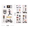 24 Sheets Police Temporary Tattoos, Birthday Decorations Police Party Favors