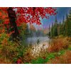 Springbok's Early Dawn on The Lake 1000 Piece Puzzle for Adults Brings You to a Relaxing Lakeside Escape