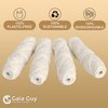 Gaia Guy Silk Dental Floss Refill | Unflavored Natural Silk | 4 spools x 33yds | Compostable, Sustainable & Biodegradable Silk Flossing Thread & Eco-Friendly Packaging
